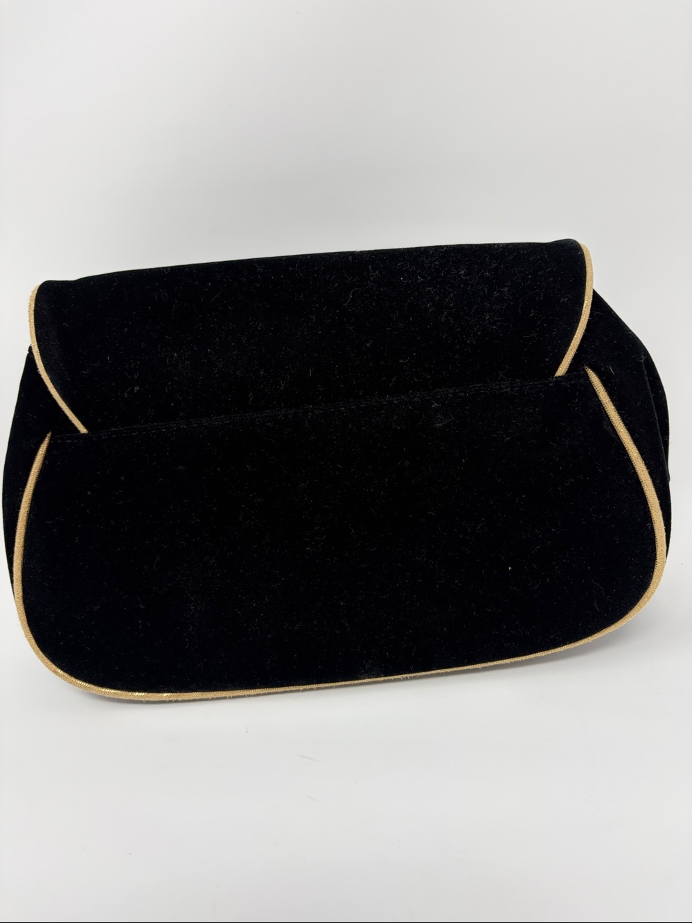 Dior Beauty Black Velvet Clutch with Gold Piping - Picture 2 of 3